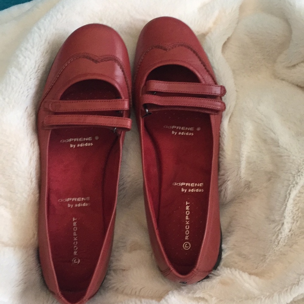 Red rockport shoes